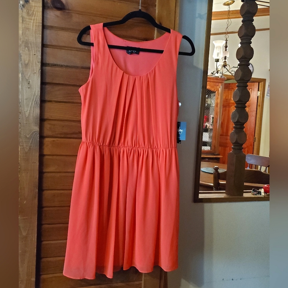 by & by papaya dress